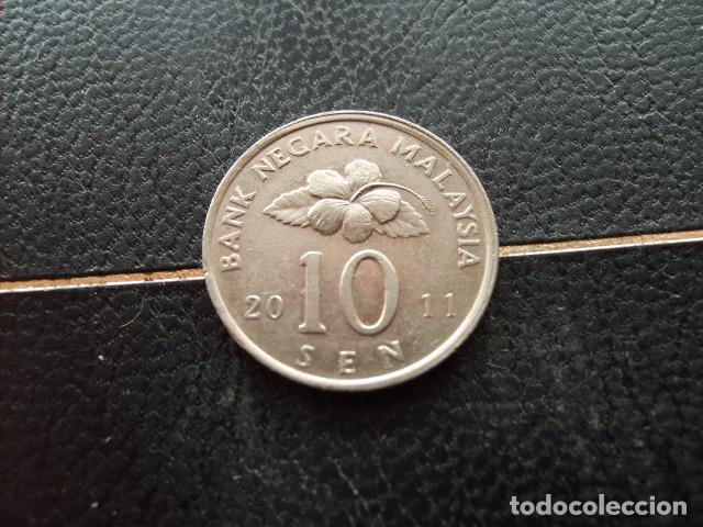 Monedas antiguas de Asia: * MALASIA 10 SEN 2011