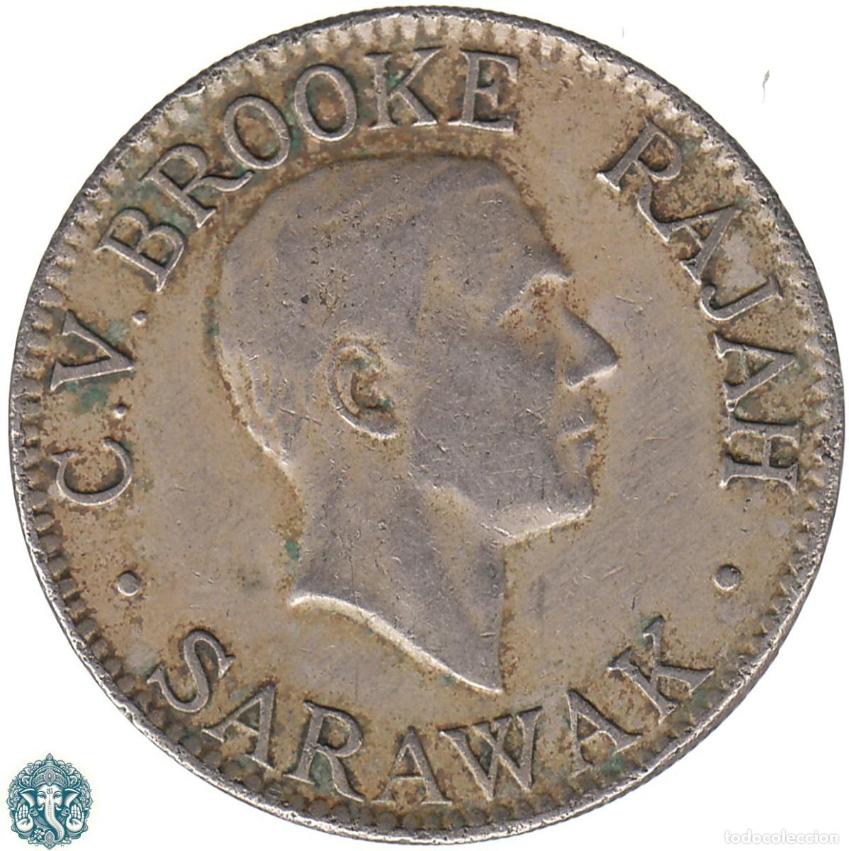 Monedas antiguas de Asia: SARAWAK 20 Centavos 1934 Charles Vyner Brooke KM#16 INDONESIA