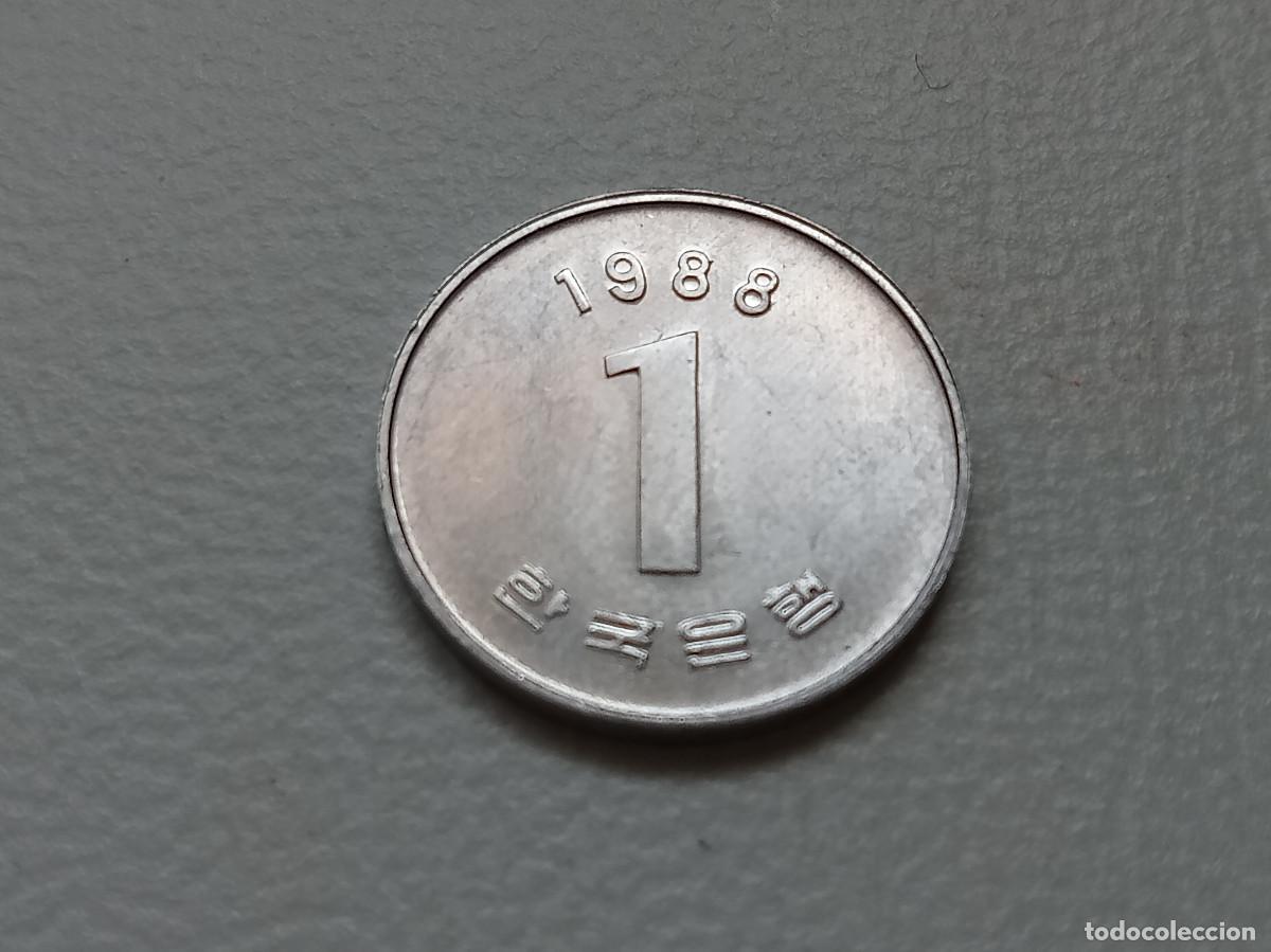 Monedas antiguas de Asia: COREA DEL SUR 1 WON 1988 KM.31 SC
