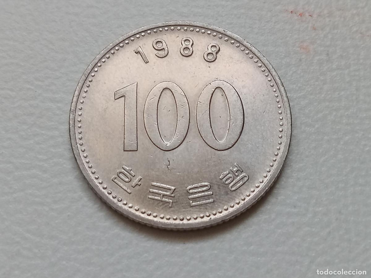Monedas antiguas de Asia: COREA DEL SUR 100 WON 1988 KM#35 SC