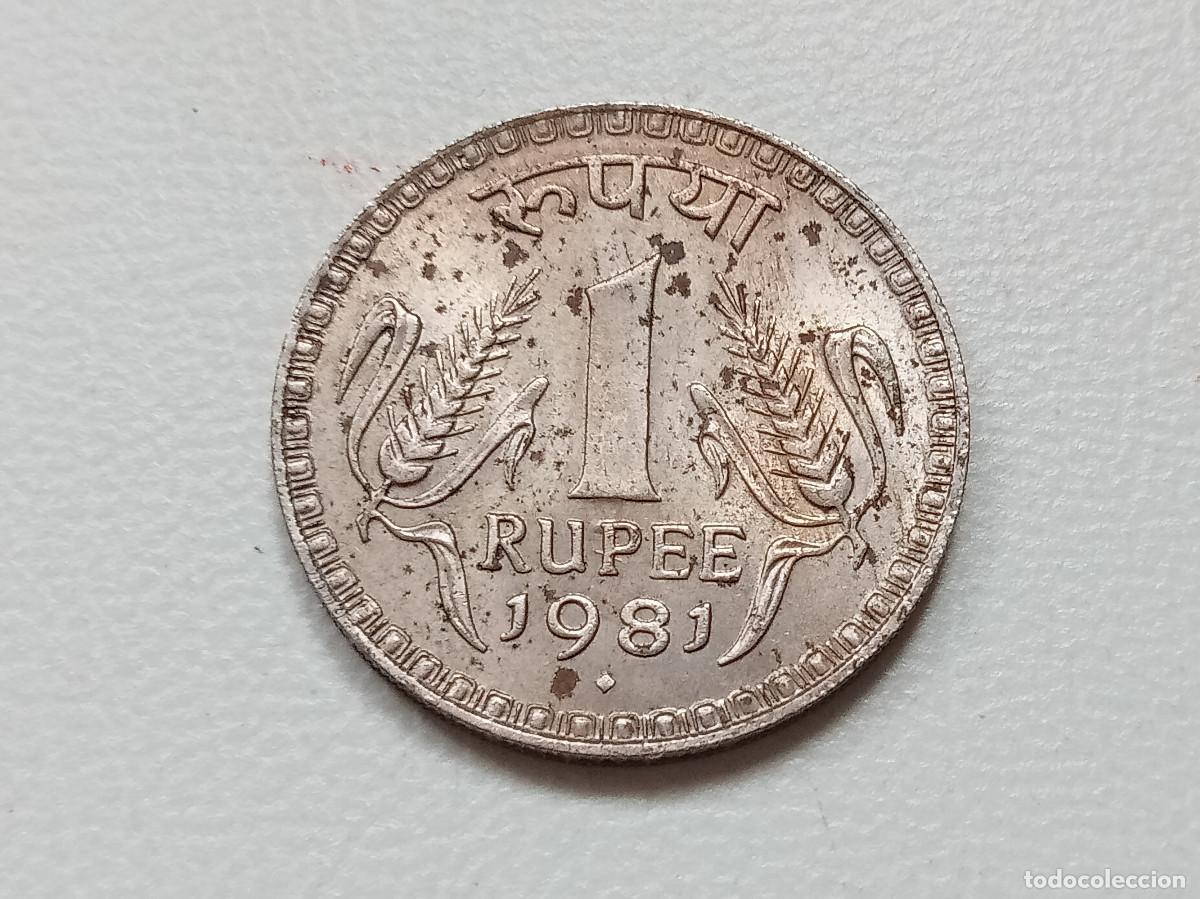 Monedas antiguas de Asia: INDIA 1 RUPIA 1981 KM#78.3 CECA BOMBAY