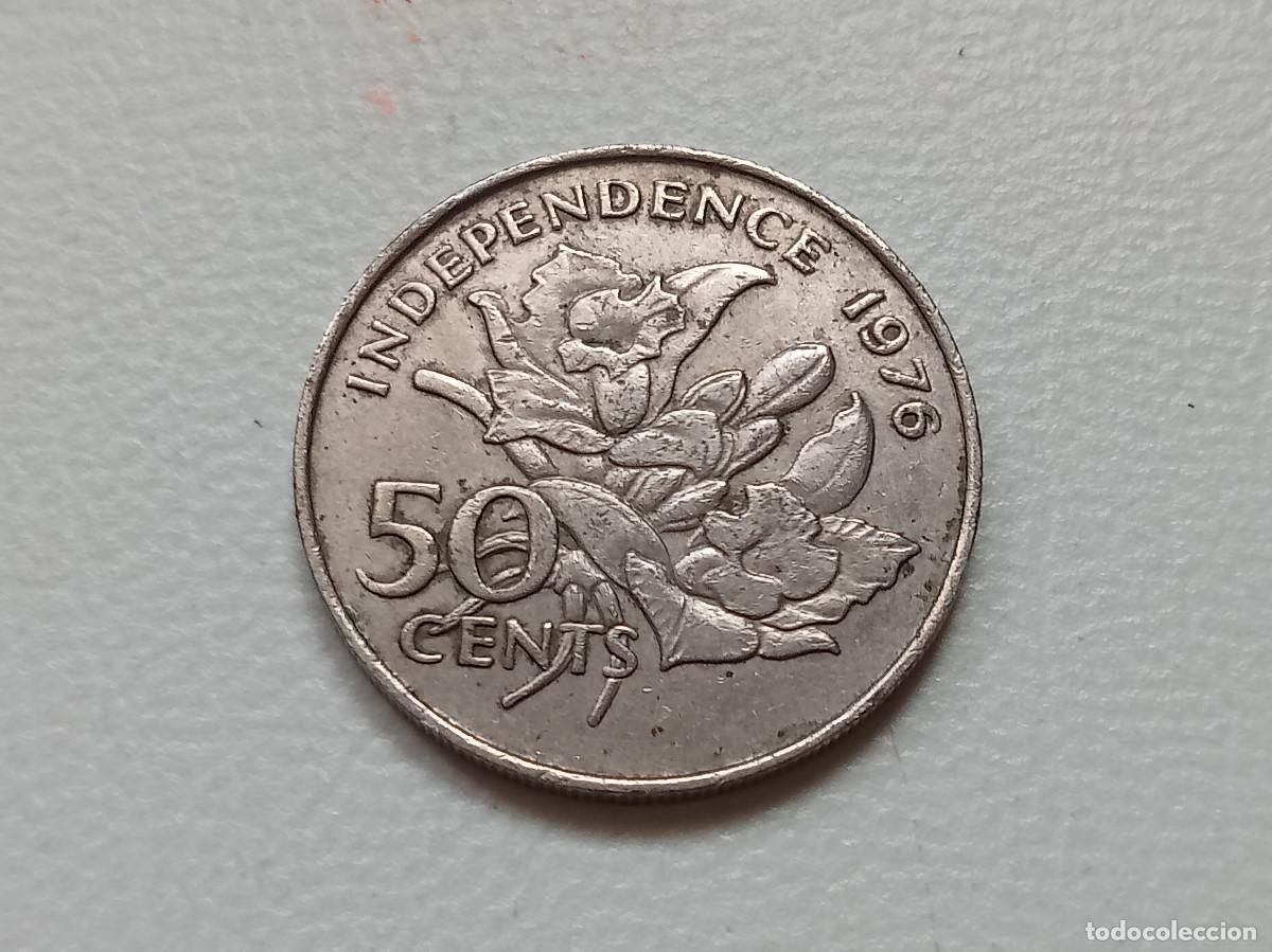 Monedas antiguas de Asia: SEYCHELLES 50 CENTS 1976 INDEPENDENCE- TIR 209 000 KM.25