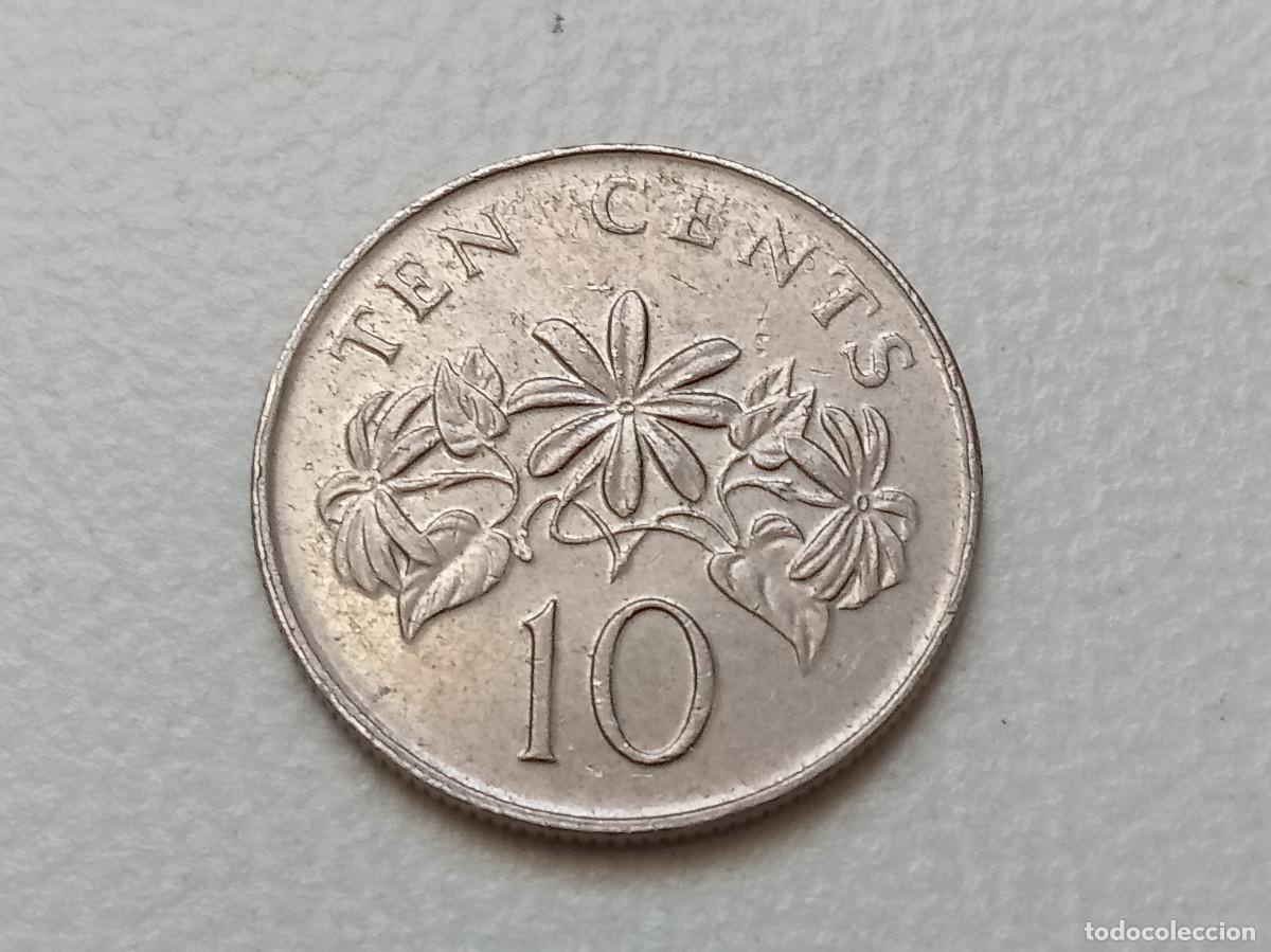 Monedas antiguas de Asia: SINGAPUR 10 CENTS 1993 KM#100