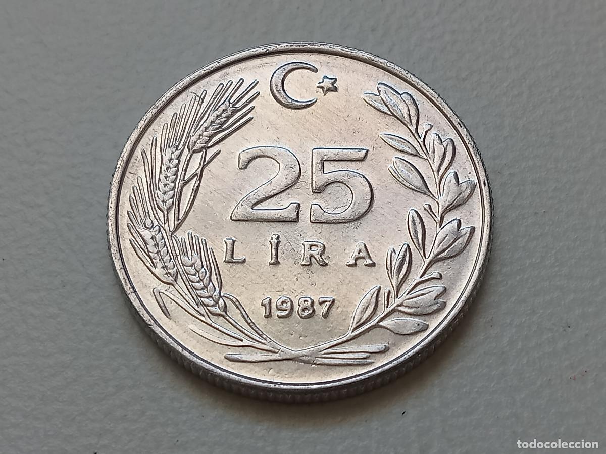 Monedas antiguas de Asia: TURQU&Iacute;A 25 LIRAS 1987 KM#975 SC