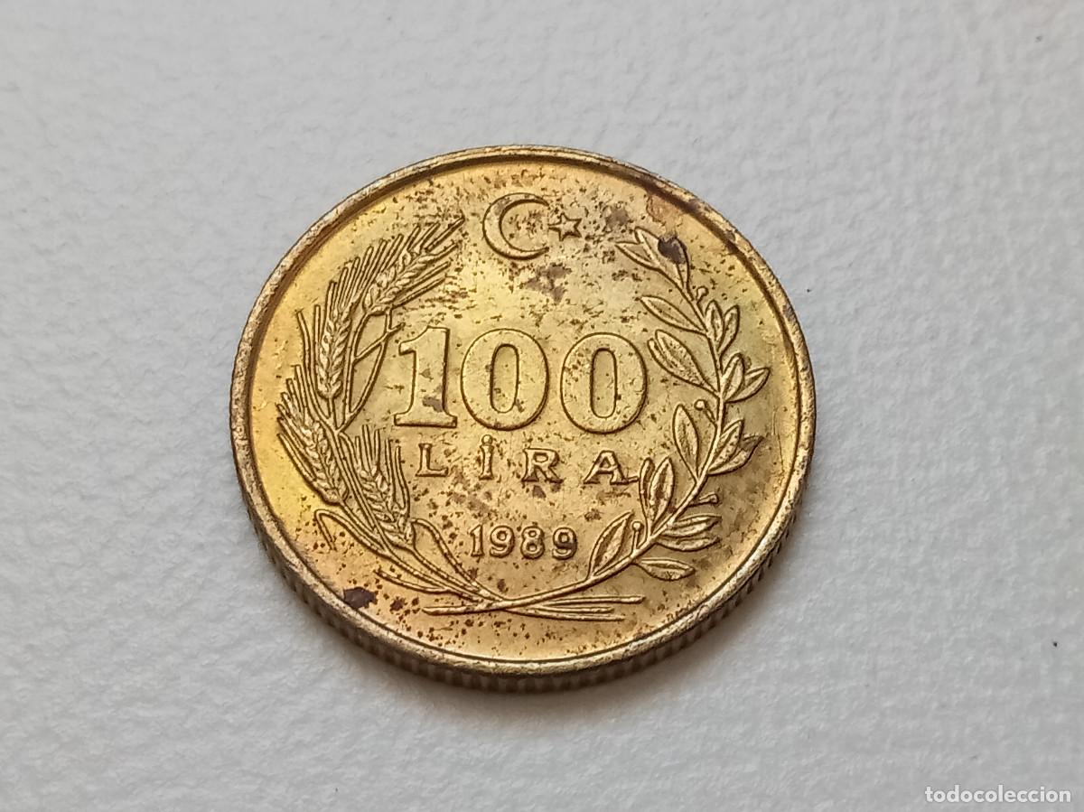 Monedas antiguas de Asia: TURQU&Iacute;A 100 LIRAS 1989 KM#988