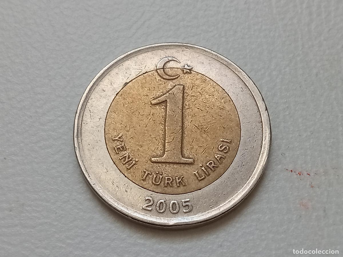 Monedas antiguas de Asia: TURQU&Iacute;A 1 NUEVA LIRA 2005 KM#1169