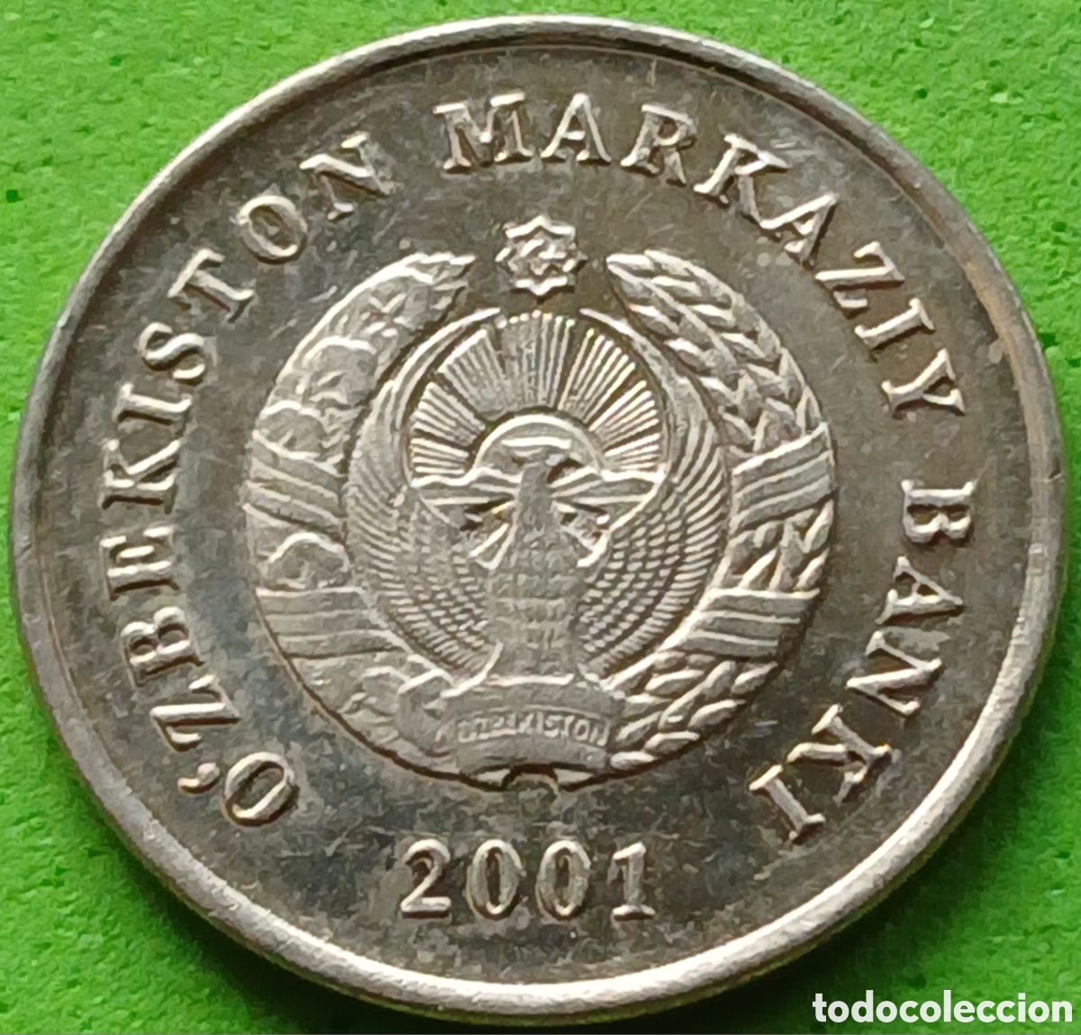 Monedas antiguas de Asia: Uzbekist&aacute;n 10 so'm 2001 km#14