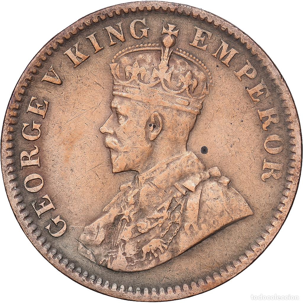 Monedas antiguas de Asia: [#1168268] India-Brit&aacute;nica, George V, 1/4 Anna, 1914, Bronce, BC+, KM:512