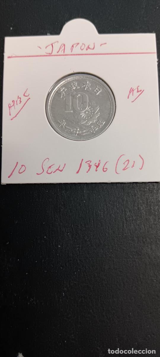 Monedas antiguas de Asia: JAP&Oacute;N 10 SEN 1946(21) MBC KM=68 (ALUMINIO) HIROIHITO