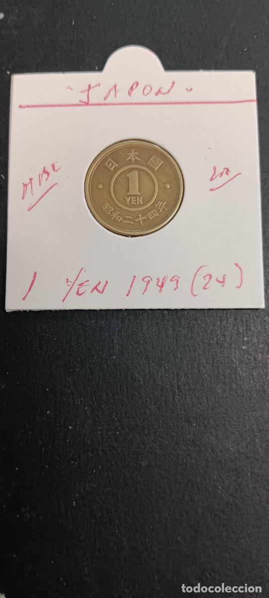 Monedas antiguas de Asia: JAP&Oacute;N 1 YEN 1949(24) MBC KM=70 (LAT&Oacute;N) HIROIHITO