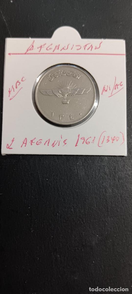 Monedas antiguas de Asia: AFGANISTAN 2 AFGANIS 1961(1340) MBC KM=954.1 (NIQUEL-ACERO)