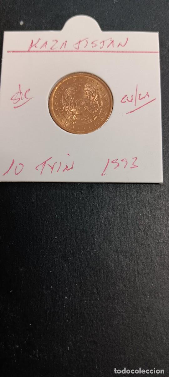 Monedas antiguas de Asia: KAZAJISTAN 10 TYIN 1993 S/C KM=3a (COBRE-LAT&Oacute;N)