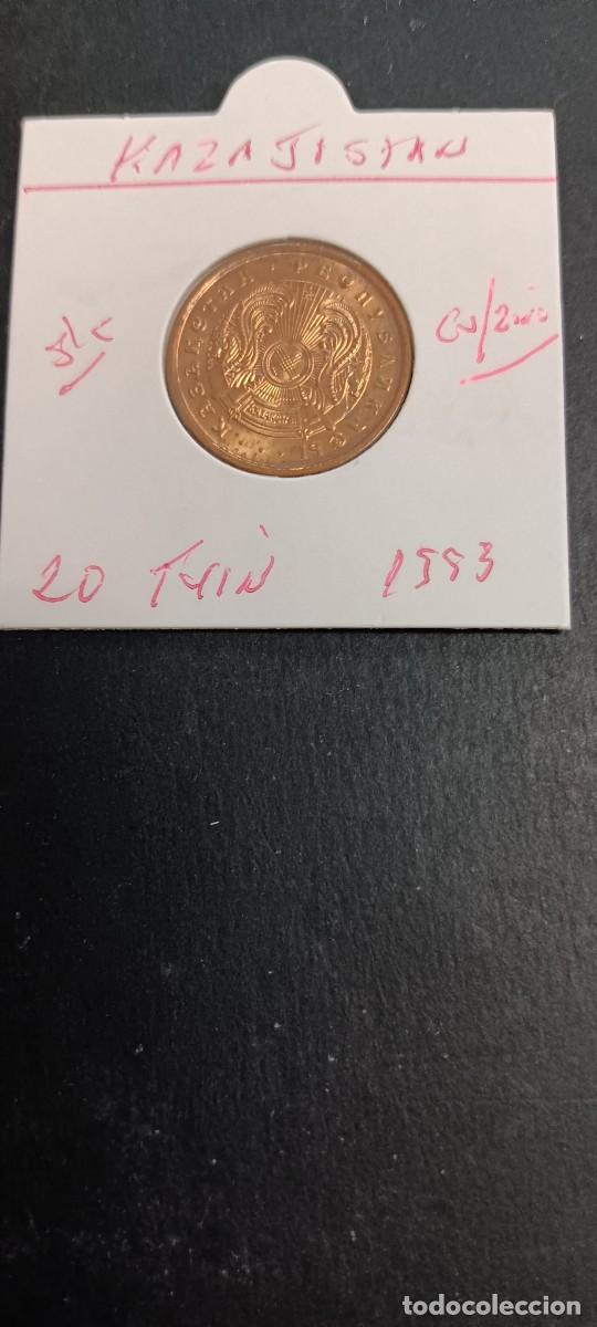 Monedas antiguas de Asia: KAZAJISTAN 20 TYIN 1993 S/C KM=4a (COBRE-ZINC)