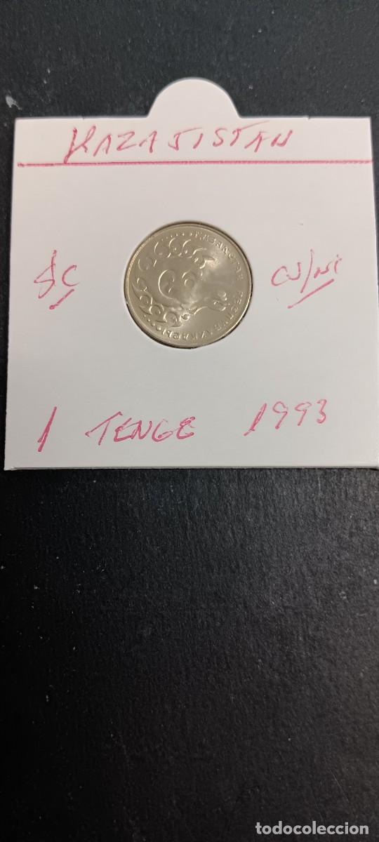 Monedas antiguas de Asia: KAZAJISTAN 1 TENGE 1993 S/C KM=6 (CUPRONIQUEL)