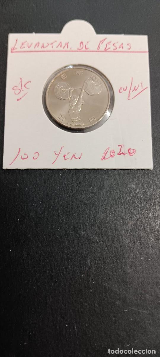 Monedas antiguas de Asia: JAP&Oacute;N 100 YEN 2020 S/C (TOKIO 2020-LEVANTAMIENTO DE PESAS)