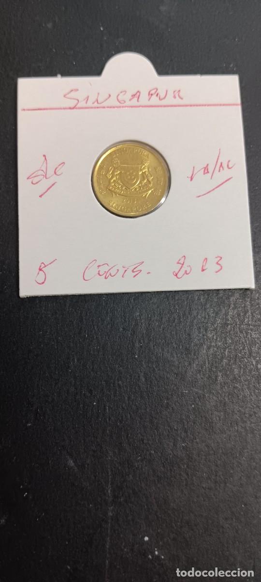 Monedas antiguas de Asia: SINGAPUR 5CENTIMOS 2013 S/C KM=345(LAT&Oacute;N-ACERO)