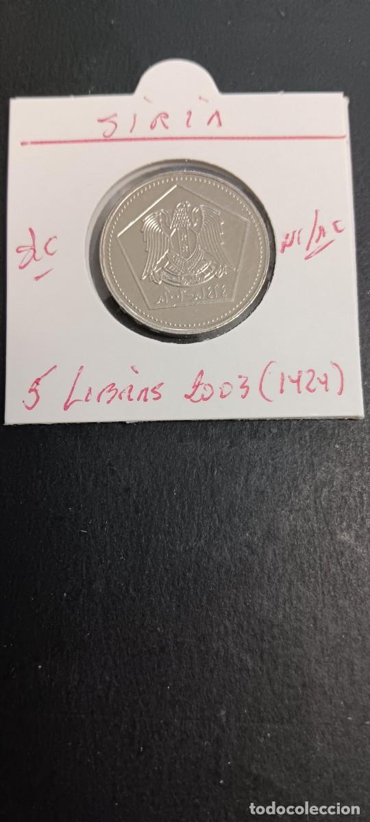 Monedas antiguas de Asia: SIRIA(SYRIA) 5 LIBRAS 2003(1424) S/C KM=129 (NIQUEL-ACERO)