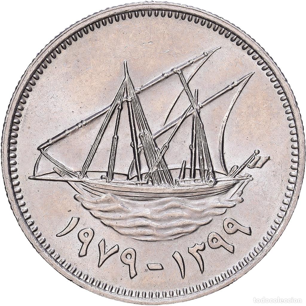 Monedas antiguas de Asia: [#1168312] Kuwait, Jabir Ibn Ahmad, 20 Fils, 1979/AH1399, Llantrisant, Cobre - n&iacute;quel