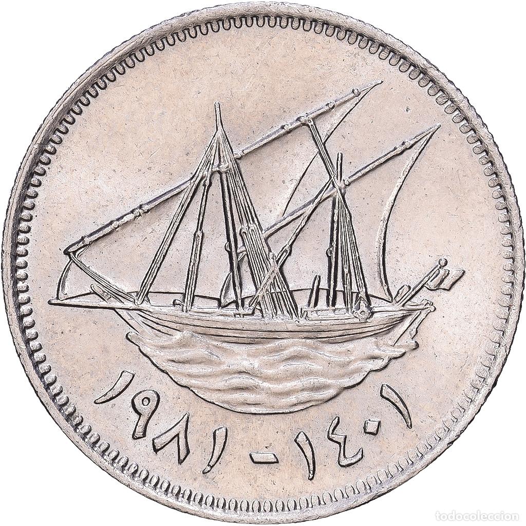 Monedas antiguas de Asia: [#1168311] Kuwait, 20 Fils, 1981, Llantrisant, Cobre - n&iacute;quel, EBC