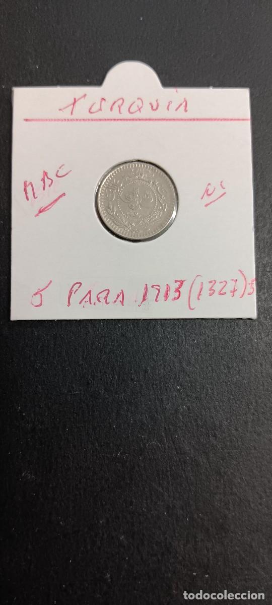 Monedas antiguas de Asia: TURQUIA(TURKIA) 5 PARA 1913(1327-5) MBC KM=759 (NIQUEL)
