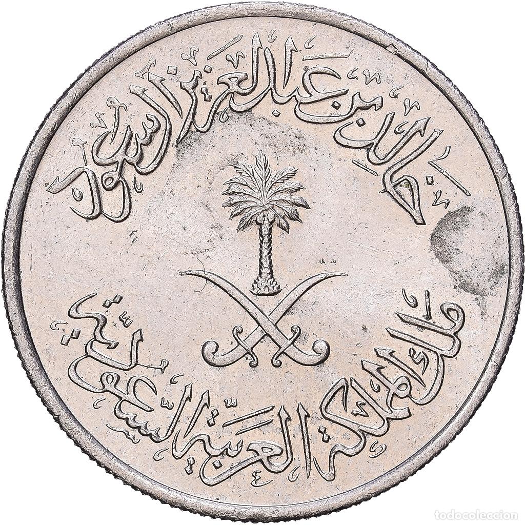 Monedas antiguas de Asia: [#1168320] Arabia Saud&iacute;, 10 Halala, 2 Ghirsh, 1400, Llantrisant, Cupronickel, MBC