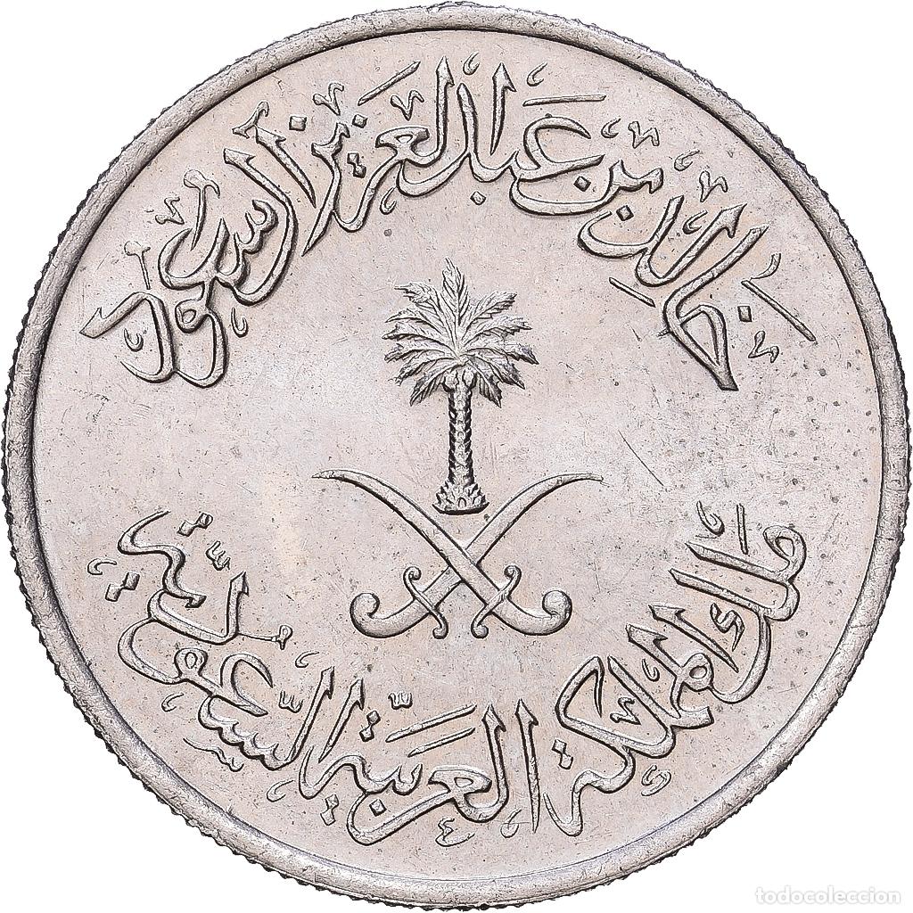 Monedas antiguas de Asia: [#1168323] Arabia Saud&iacute;, 10 Halala, 2 Ghirsh, 1980/AH1400, Llantrisant, Cupronickel, EBC+