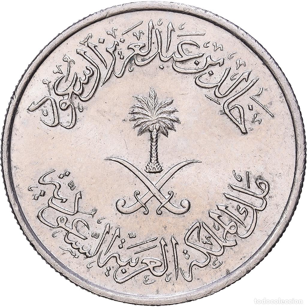 Monedas antiguas de Asia: [#1168322] Arabia Saud&iacute;, 10 Halala, 2 Ghirsh, 1980/AH1400, Llantrisant, Cupronickel, EBC