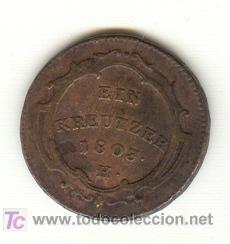 Monnaies anciennes de Europe: UN KREUZER 1803 H