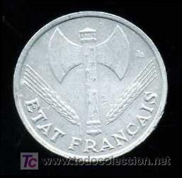 Monedas antiguas de Europa: FRANCIA: 50 Centimos 1944 - Foto 2