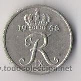 Monedas antiguas de Europa: DINAMARCA. 10 ORE. 1966. KM849.1. DANMARK. - Foto 2