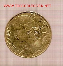 Monedas antiguas de Europa: 20 c&eacute;ntimos. Francia. 1991. - Foto 2