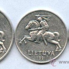 Monedas antiguas de Europa: 3 BONITAS MONEDAS DE LITUANIA. Lote 354210083