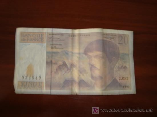 Monedas antiguas de Europa: 20 FRANCOS , 1992 - Foto 2