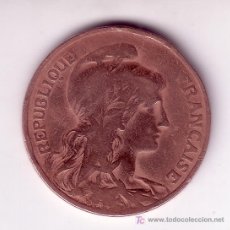 Monedas antiguas de Europa: 10 CENTIMES -FRANCIA 1914
