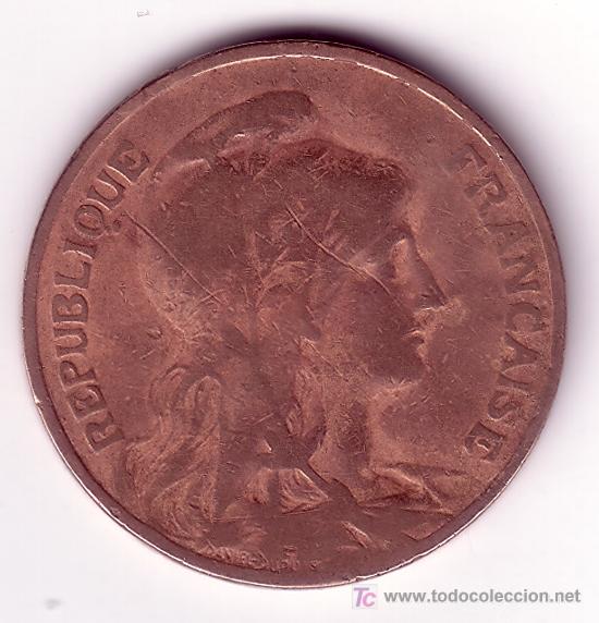 Monedas antiguas de Europa: 10 centimes de francia- 1913 - Foto 1