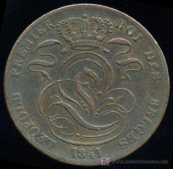 Monedas antiguas de Europa: BELGICA :  5 Centimos 1841 - Foto 1