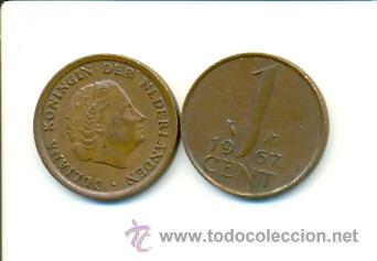 Monedas antiguas de Europa: 4-1392. Moneda Holanda. 1 Cent. 1967. BC - Foto 1
