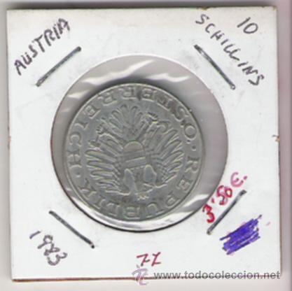 Monedas antiguas de Europa: AUSTRIA MONEDA DE 10 SCHILLING DE 1983 - Foto 1