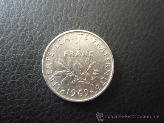 Monedas antiguas de Europa: 1 FRANCO FRANCES DE 1969. - Foto 1