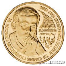 Monedas antiguas de Europa: POLONIA 2 ZLOTE 2009 JERZY POPIELUSZKO. Lote 376046919