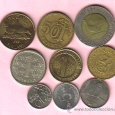 Monedas antiguas de Europa: FINLANDIA - LOTE DE 9 MONEDAS (VER FOTOGRAFIAS)
