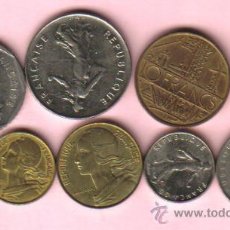 Monedas antiguas de Europa: FRANCIA - LOTE DE 9 MONEDAS (VER FOTOGRAFIAS)