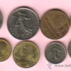 Monedas antiguas de Europa: FRANCIA - LOTE DE 8 MONEDAS (VER FOTOGRAFIAS)