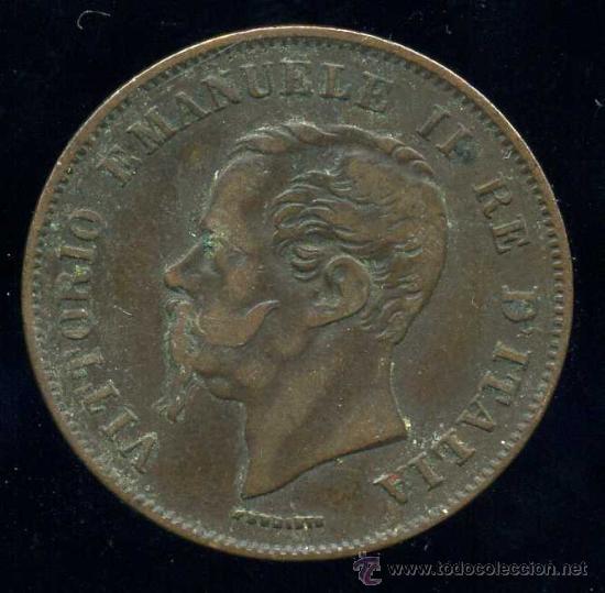 Monedas antiguas de Europa: ITALIA : 5 Centimos 1861 - Foto 1