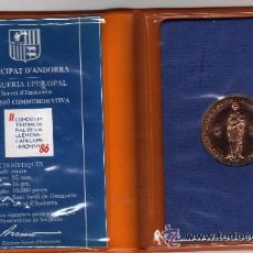 Monedas antiguas de Europa: CARTERA OFICIAL PRINCIPAT D'ANDORRA PRECIOSA MONEDA COBRE 5 DINERS 1986 16 GRAMOS. Lote 26638227