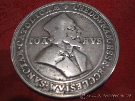 Moedas antigas da Europa: RARO E INTERESANTE TALER CONMEMORATIVO DEL HEREJE  JUAN HUS. S. XVI-XVII