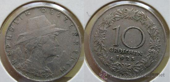 Monedas antiguas de Europa: AUSTRIA 10 GROSCHEN 1925 - Foto 1