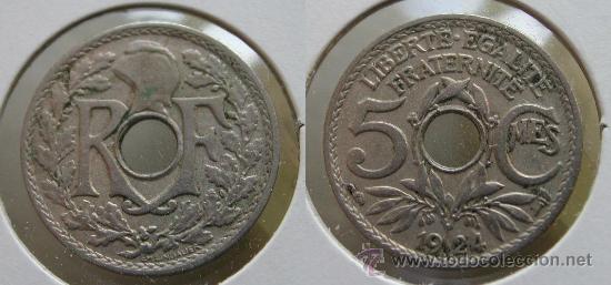 Monedas antiguas de Europa: FRANCIA 5 CENTIMOS 1924 - Foto 1