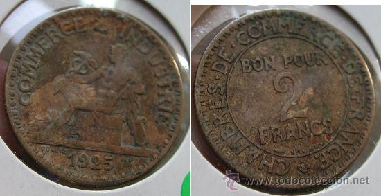 Monedas antiguas de Europa: FRANCIA 2 francos 1925 - Foto 1
