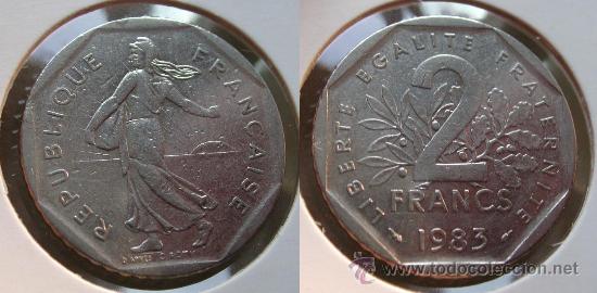 Monedas antiguas de Europa: FRANCIA 2 FRANCOS 1983 - Foto 1